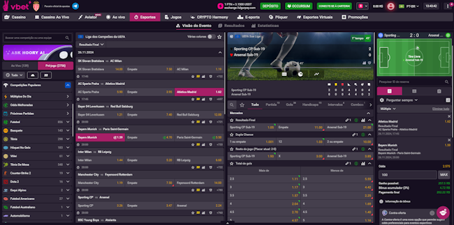 Site de aposta futebol